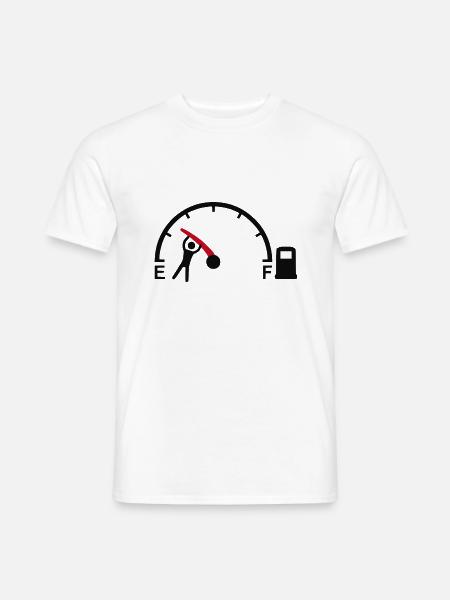 essence trop cher - humour - T-shirt homme - blanc