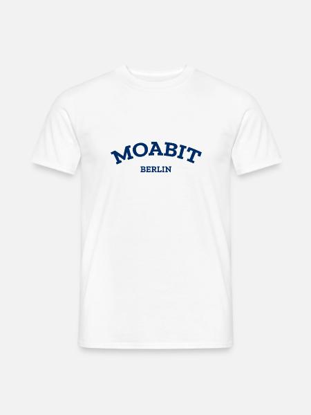 Berlin - Moabit - Berliner - Kiez - Berlinerin - Männer T-Shirt - Weiß