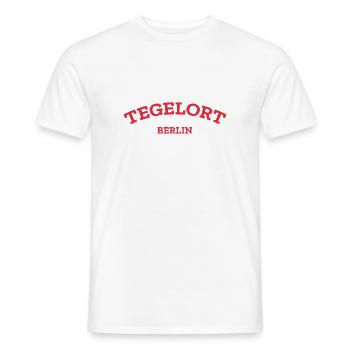 Berlin - Tegelort - Reinickendorf - Männer T-Shirt - Weiß - Vorne - AI Model Male 178 dark (178cm)