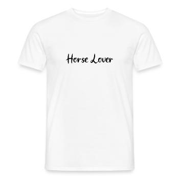 Amoureux des chevaux - Équitation - Cavalier - Équitation - Cheval - T-shirt homme - blanc - Devant - AI Model Male 178 dark (178cm)