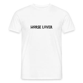 Amoureux des chevaux - Équitation - Cavalier - Équitation - Cheval - T-shirt homme - blanc - Devant - AI Model Male 178 dark (178cm)