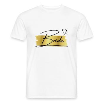 Bride Golden - The Bride - Men's T-Shirt - white - Front - AI Model Male 178 dark (178cm)