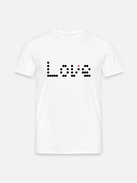 love dots - Männer T-Shirt - Weiß