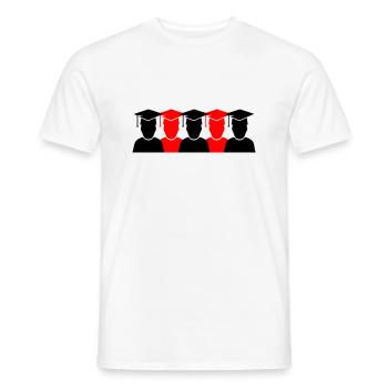 Students Diplomas 2 - Men's T-Shirt - white - Front - AI Model Male 178 dark (178cm)