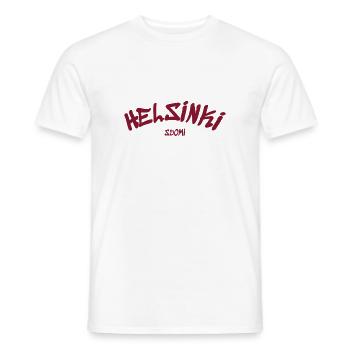 Helsinki - Finnland - Finland - Suomi - Slogan - Men's T-Shirt - white - Front - AI Model Male 178 dark (178cm)