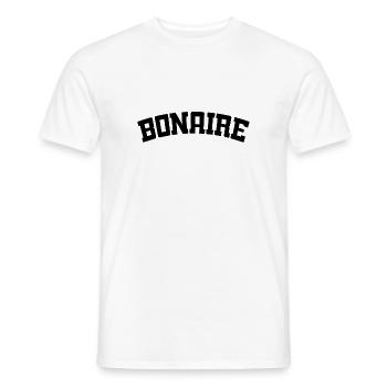 Bonaire - Kralendijk - Karibik - Dutch Caribbean - Men's T-Shirt - white - Front - AI Model Male 178 dark (178cm)