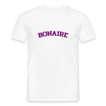 Bonaire - Kralendijk - Karibik - Dutch Caribbean - Men's T-Shirt - white - Front - AI Model Male 178 dark (178cm)