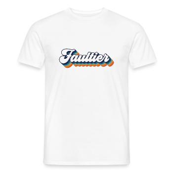 Faultier Entspannung Pur! - Männer T-Shirt - Weiß - Vorne - AI Model Male 178 dark (178cm)