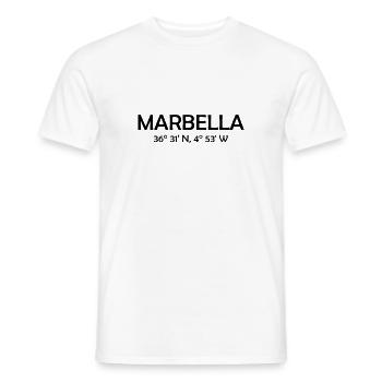 Marbella Coordinates Espana Spain Spainen - Männer T-Shirt - Weiß - Vorne - AI Model Male 178 dark (178cm)