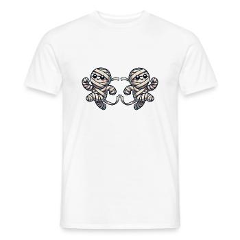 mumie comic 2 - Männer T-Shirt - Weiß - Vorne - AI Model Male 178 dark (178cm)