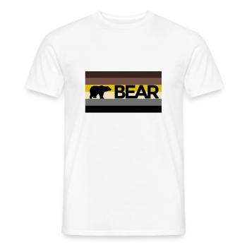 Ours LGBT bear communauté flag - T-shirt homme - blanc - Devant - AI Model Male 178 dark (178cm)