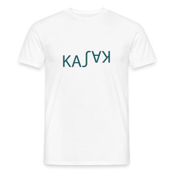 Mot de sports nautiques Kayak - réflexion - T-shirt homme - blanc - Devant - AI Model Male 178 dark (178cm)