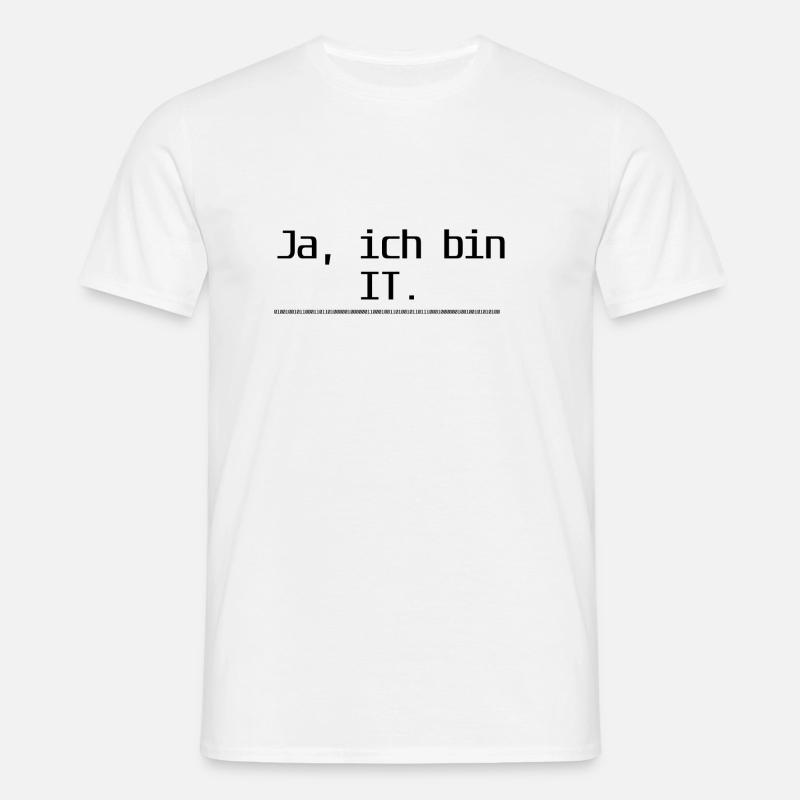 Computer - Männer T-Shirt - Weiß