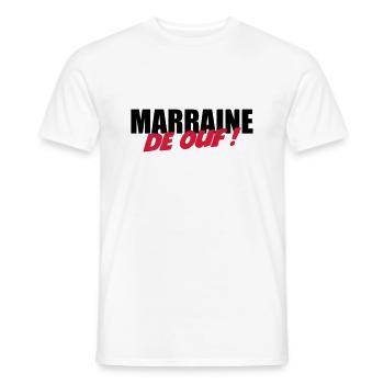 Marraine de ouf ! - T-shirt homme - blanc - Devant - AI Model Male 178 dark (178cm)