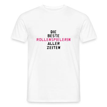Rollenspieler Rollenspiel Spiel MMORPG Gaming Geek - Männer T-Shirt - Weiß - Vorne - AI Model Male 178 dark (178cm)
