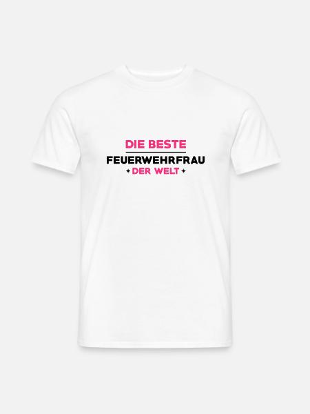 Feuerwehrmann Feuerwehrfrau Feuer Feuerwehr - Männer T-Shirt - Weiß