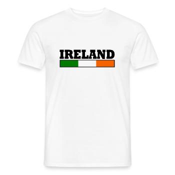 Ireland flag - Men's T-Shirt - white - Front - AI Model Male 178 dark (178cm)