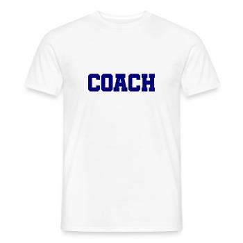Coach - The best Coach - The best coach - Men's T-Shirt - white - Front - AI Model Male 178 dark (178cm)