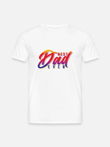 Best Dad Ever - Men's T-Shirt - white