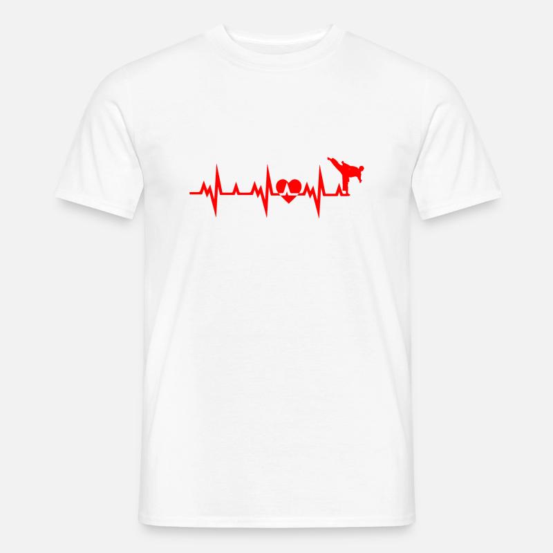 Karate Boxing Fighting - Men’s T-shirt - white