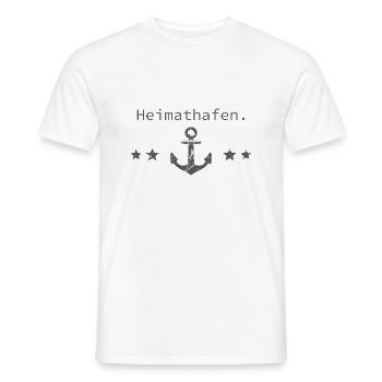 Heimathafen - Männer T-Shirt - Weiß - Vorne - AI Model Male 178 dark (178cm)