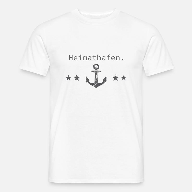 Heimathafen - Männer T-Shirt - Weiß