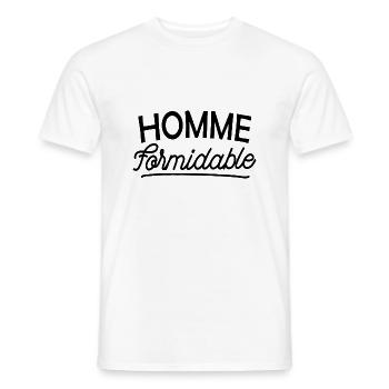 homme formidable - T-shirt homme - blanc - Devant - AI Model Male 178 dark (178cm)