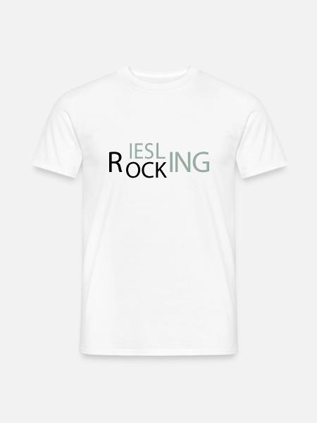 Rocking Riesling - Männer T-Shirt - Weiß