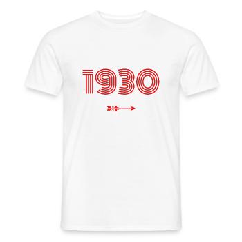 Jahrgang 1930 - Männer T-Shirt - Weiß - Vorne - AI Model Male 178 dark (178cm)