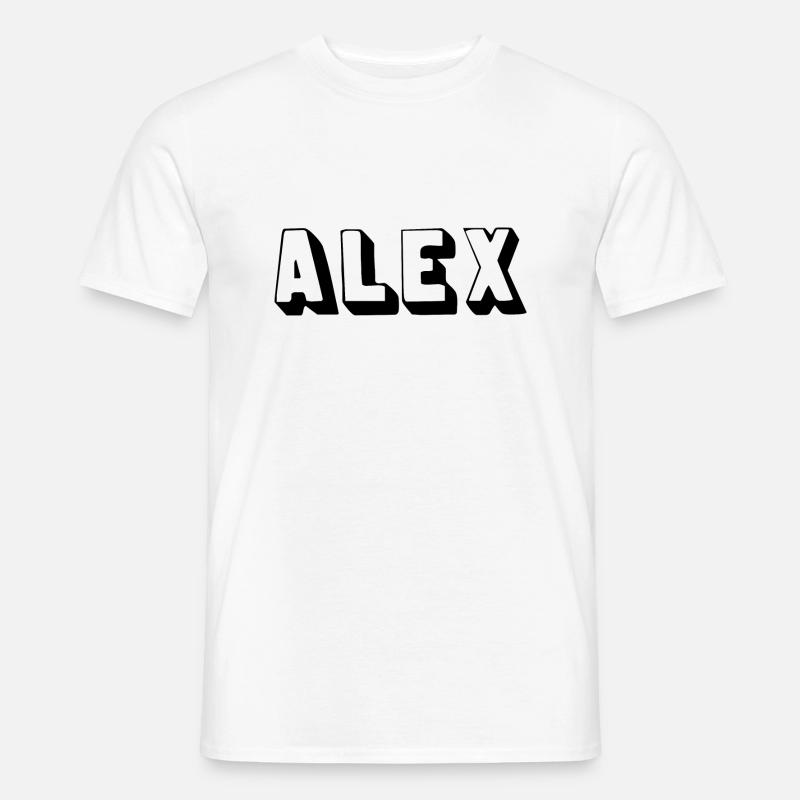 Name - Alex - Männer T-Shirt - Weiß