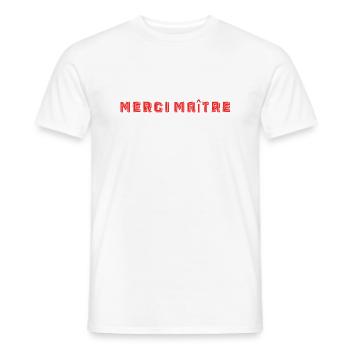 THANK YOU. ANNIVERSARY. BIRTH. RETIREMENT. THANK YOU - Men's T-Shirt - white - Front - AI Model Male 178 dark (178cm)