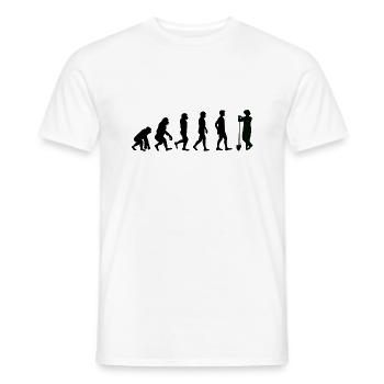 Evolution Landwirt - Männer T-Shirt - Weiß - Vorne - AI Model Male 178 dark (178cm)