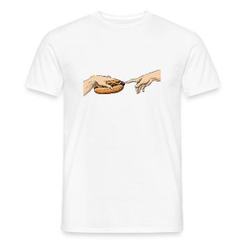 Creation Of Hot Dog - Hot Dog Lover Fast Food - Men's T-Shirt - white - Front - AI Model Male 178 dark (178cm)