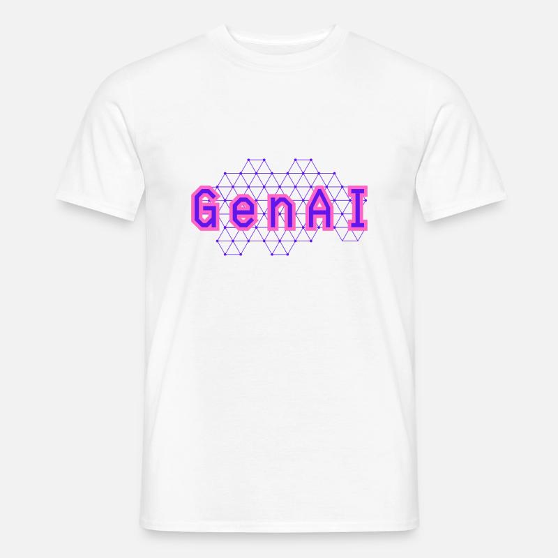 Generative AI Artificial Intelligence Deep Learning - Men’s T-shirt - white