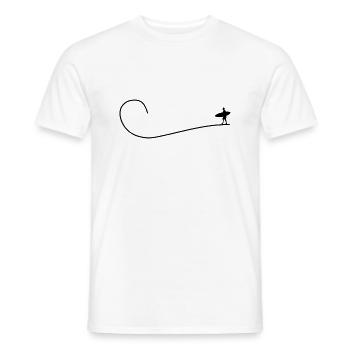 Surfing Surfboard Surfer Wassersport - Männer T-Shirt - Weiß - Vorne - AI Model Male 178 dark (178cm)