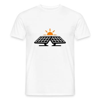 Solar Power Icon - Men's T-Shirt - white - Front - AI Model Male 178 dark (178cm)