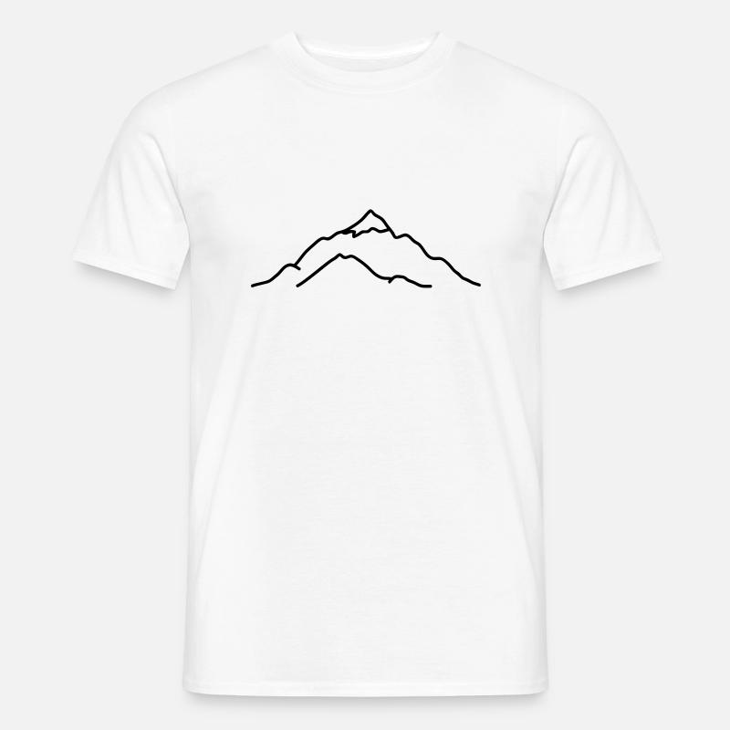 mountain - Männer T-Shirt - Weiß