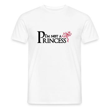 I'm not a Princess - Männer T-Shirt - Weiß - Vorne - AI Model Male 178 dark (178cm)