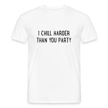 Chill - Men's T-Shirt - white - Front - AI Model Male 178 dark (178cm)
