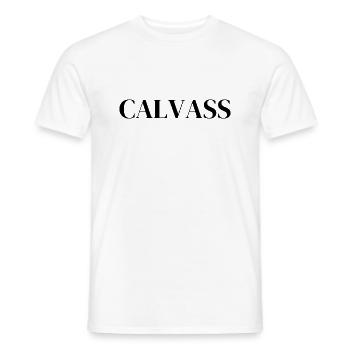 calvass - T-shirt homme - blanc - Devant - AI Model Male 178 dark (178cm)