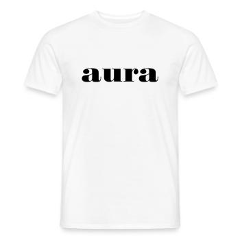 aura - Männer T-Shirt - Weiß - Vorne - AI Model Male 178 dark (178cm)