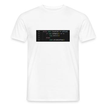 Lustiges Programmierer Büro Meme. - Männer T-Shirt - Weiß - Vorne - AI Model Male 178 dark (178cm)
