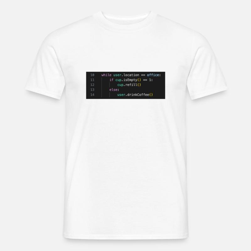 Lustiges Programmierer Büro Meme. - Männer T-Shirt - Weiß