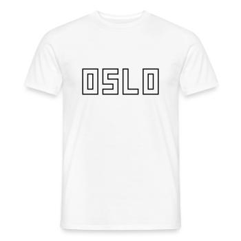 Oslo - T-shirt homme - blanc - Devant - AI Model Male 178 dark (178cm)