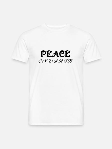 Peace on earth - Männer T-Shirt - Weiß