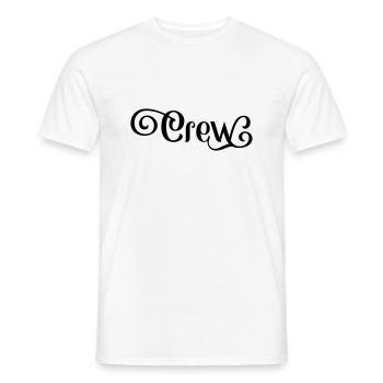 équipage - T-shirt homme - blanc - Devant - AI Model Male 178 dark (178cm)