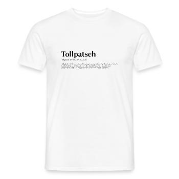 Définition maladroite bol maladroit - T-shirt homme - blanc - Devant - AI Model Male 178 dark (178cm)