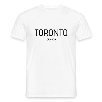 Toronto - T-shirt homme - blanc - Devant - AI Model Male 178 dark (178cm)