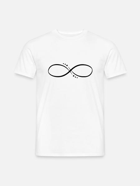 Infinity symbol infinity infinity symbol - Men's T-Shirt - white