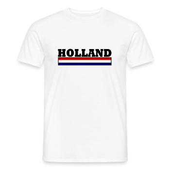 Drapeau de la Hollande - T-shirt homme - blanc - Devant - AI Model Male 178 dark (178cm)